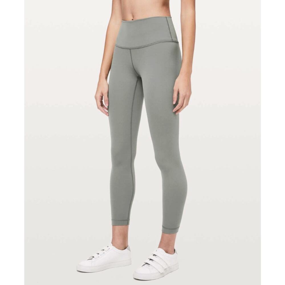 10 L 25" inseam Lululemon Wunder Under High-Rise 7/8 Tight leggings Grey Sage